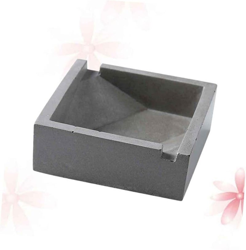 مطفأة سجائر إسمنتية جرة ديكور منزل صناعي أنيق للاستخدام الداخلي والخارجي هدية فريدة للمدخنين - Image 5